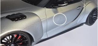 Lackfehler! TOYOTA SUPRA By PRIOR DESIGN Phantom matte grey GT Spirit 1:18 Resinemodell (Türen, Motorhaube... nicht zu öffnen!)